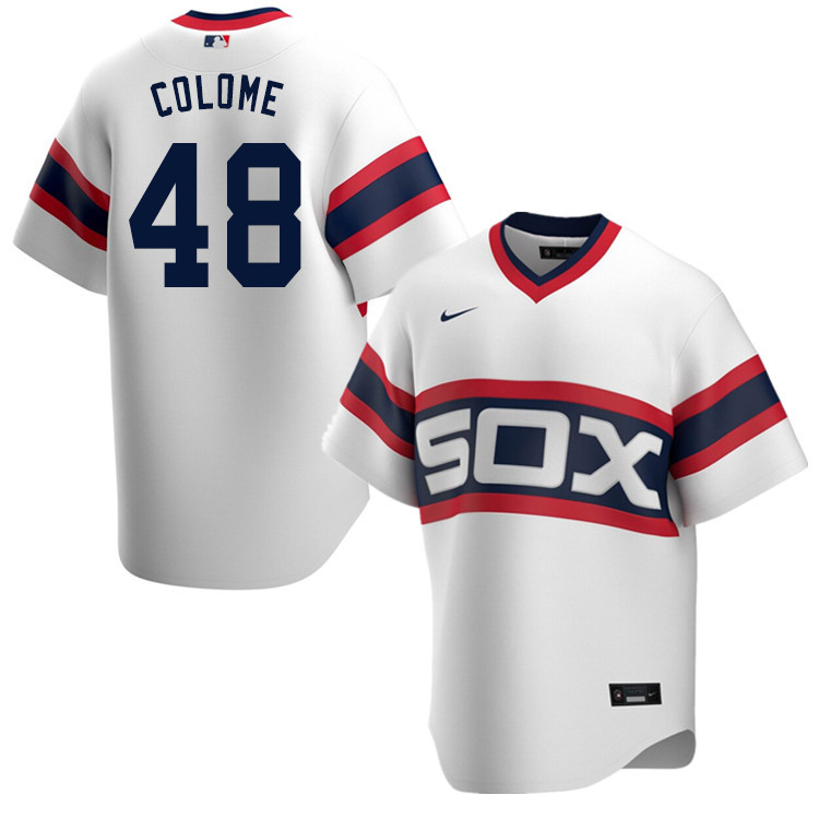 Nike Men #48 Alex Colome Chicago White Sox Baseball Jerseys Sale-White